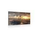 CANVAS PRINT SUNSET ON A BEACH - PICTURES OF NATURE AND LANDSCAPE - PICTURES