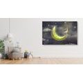 CANVAS PRINT GIRL ON THE MOON - PICTURES OF PEOPLE - PICTURES