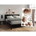 DECORATIVE WALL STICKERS BROWN ROSES - STICKERS