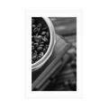 POSTER WITH MOUNT VINTAGE COFFEE GRINDER IN BLACK AND WHITE - BLACK AND WHITE - POSTERS