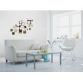 DECORATIVE WALL STICKERS BROWN SQUARES - STICKERS