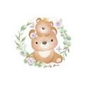 WALLPAPER FAMILY OF TEDDY BEARS - CHILDRENS WALLPAPERS - WALLPAPERS
