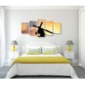 5-PIECE CANVAS PRINT CROSS ON SHOULDERS - PICTURES OF ANGELS - PICTURES