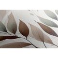 CANVAS PRINT MINIMALIST LEAVES IN BOHO DESIGN - PICTURES OF TREES AND LEAVES - PICTURES