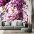 WALL MURAL LILACS IN A FLOWERPOT - WALLPAPERS FLOWERS - WALLPAPERS