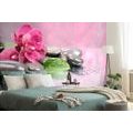 WALL MURAL ORCHID WITH A HINT OF RELAXATION - WALLPAPERS FENG SHUI - WALLPAPERS
