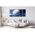 5-PIECE CANVAS PRINT FANTASY LANDSCAPE - PICTURES OF SPACE AND STARS - PICTURES