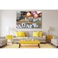 CANVAS PRINT HARMONIOUS HOME - PICTURES WITH INSCRIPTIONS AND QUOTES - PICTURES