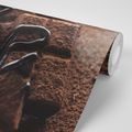 WALL MURAL DELICIOUS PIECES OF CHOCOLATE - WALLPAPERS FOOD AND DRINKS - WALLPAPERS
