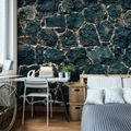 SELF ADHESIVE WALLPAPER BLACK STONE - WALLPAPERS