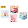 CANVAS PRINT SET FOR LOVERS OF SWEET TEMPTATION - SET OF PICTURES - PICTURES