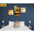 CANVAS PRINT SET CHARM OF A HOLIDAY BY THE SEA - SET OF PICTURES - PICTURES