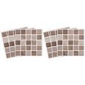 TILE STICKERS BROWN MOSAIC - TILE STICKERS - STICKERS