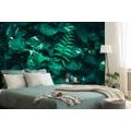 WALL MURAL FRESH TROPICAL LEAVES - WALLPAPERS NATURE - WALLPAPERS