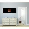 CANVAS PRINT MOON IN THE NIGHT SKY - PICTURES OF SPACE AND STARS - PICTURES