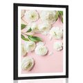 POSTER WITH MOUNT ROSES IN A ROMANTIC DESIGN - FLOWERS - POSTERS