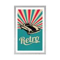 POSTER WITH MOUNT IN RETRO STYLE - VINTAGE AND RETRO - POSTERS