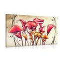 CANVAS PRINT RED CALLA FLOWERS - ABSTRACT PICTURES - PICTURES