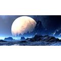 CANVAS PRINT FANTASY LANDSCAPE - PICTURES OF SPACE AND STARS - PICTURES