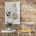 CANVAS PRINT PLANTS IN BOHO STYLE - PICTURES OF TREES AND LEAVES - PICTURES