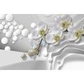 WALLPAPER ORCHID ON AN ABSTRACT BACKGROUND - WALLPAPERS FLOWERS - WALLPAPERS