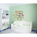 DECORATIVE WALL STICKERS ALPHABET WITH ANIMALS - FOR CHILDREN - STICKERS