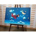 CANVAS PRINT AIRPLANE FLIGHT - CHILDRENS PICTURES - PICTURES