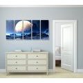 5-PIECE CANVAS PRINT FANTASY LANDSCAPE - PICTURES OF SPACE AND STARS - PICTURES