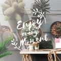 SELF ADHESIVE WALLPAPER WITH A QUOTE - ENJOY EVERY MOMENT - SELF-ADHESIVE WALLPAPERS - WALLPAPERS