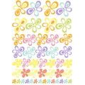 DECORATIVE WALL STICKERS COLORFUL FLOWERS - STICKERS