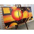 CANVAS PRINT ETHNIC COUPLE IN LOVE - ABSTRACT PICTURES - PICTURES