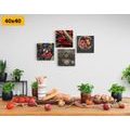 CANVAS PRINT SET CULINARY SPECIALTIES - SET OF PICTURES - PICTURES