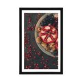 POSTER WITH MOUNT MIXTURE WITH POMEGRANATE - WITH A KITCHEN MOTIF - POSTERS