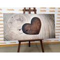 CANVAS PRINT SYMBOL OF LOVE - PICTURES OF NATURE AND LANDSCAPE - PICTURES