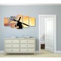 5-PIECE CANVAS PRINT CROSS ON SHOULDERS - PICTURES OF ANGELS - PICTURES