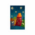 POSTER WITH MOUNT CRESCENT MOON OVER THE CITY - FOR CHILDREN - POSTERS