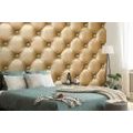 WALLPAPER ELEGANCE OF LEATHER IN GOLDEN COLOR - WALLPAPERS WITH IMITATION OF LEATHER - WALLPAPERS