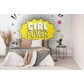 WALLPAPER WITH POP ART INSCRIPTION - GIRL POWER - POP ART WALLPAPERS - WALLPAPERS