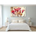 CANVAS PRINT RED CALLA FLOWERS - ABSTRACT PICTURES - PICTURES