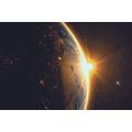 WALL MURAL REFLECTION OF THE EARTH - WALLPAPERS SPACE AND STARS - WALLPAPERS