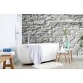 WALL MURAL GRAY STONE WALL - WALLPAPERS WITH IMITATION OF BRICK, STONE AND CONCRETE - WALLPAPERS