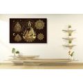 CANVAS PRINT GOLDEN BUDDHA - PICTURES FENG SHUI - PICTURES