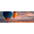 CANVAS PRINT HOT AIR BALLOON FLIGHT OVER THE MOUNTAINS - STILL LIFE PICTURES - PICTURES