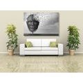 CANVAS PRINT ABSTRACT FACE IN THE FORM OF A TREE - BLACK AND WHITE PICTURES - PICTURES