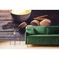 WALL MURAL COFFEE WITH CHOCOLATE MACARONS - WALLPAPERS FOOD AND DRINKS - WALLPAPERS