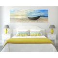 CANVAS PRINT PANORAMA OF A BEAUTIFUL BEACH - PICTURES OF NATURE AND LANDSCAPE - PICTURES