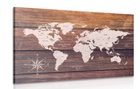 Zemljevidi na leseni podlagi