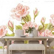 SELF ADHESIVE WALLPAPER VINTAGE BOUQUET OF ROSES - SELF-ADHESIVE WALLPAPERS - WALLPAPERS