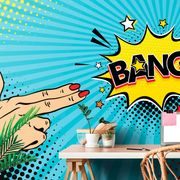 SELF ADHESIVE WALLPAPER WITH A POP ART THEME - BANG! - SELF-ADHESIVE WALLPAPERS - WALLPAPERS