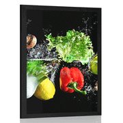 POSTER FRUITS AND VEGETABLES - WITH A KITCHEN MOTIF - POSTERS